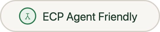 ECP Agent Friendly badge light